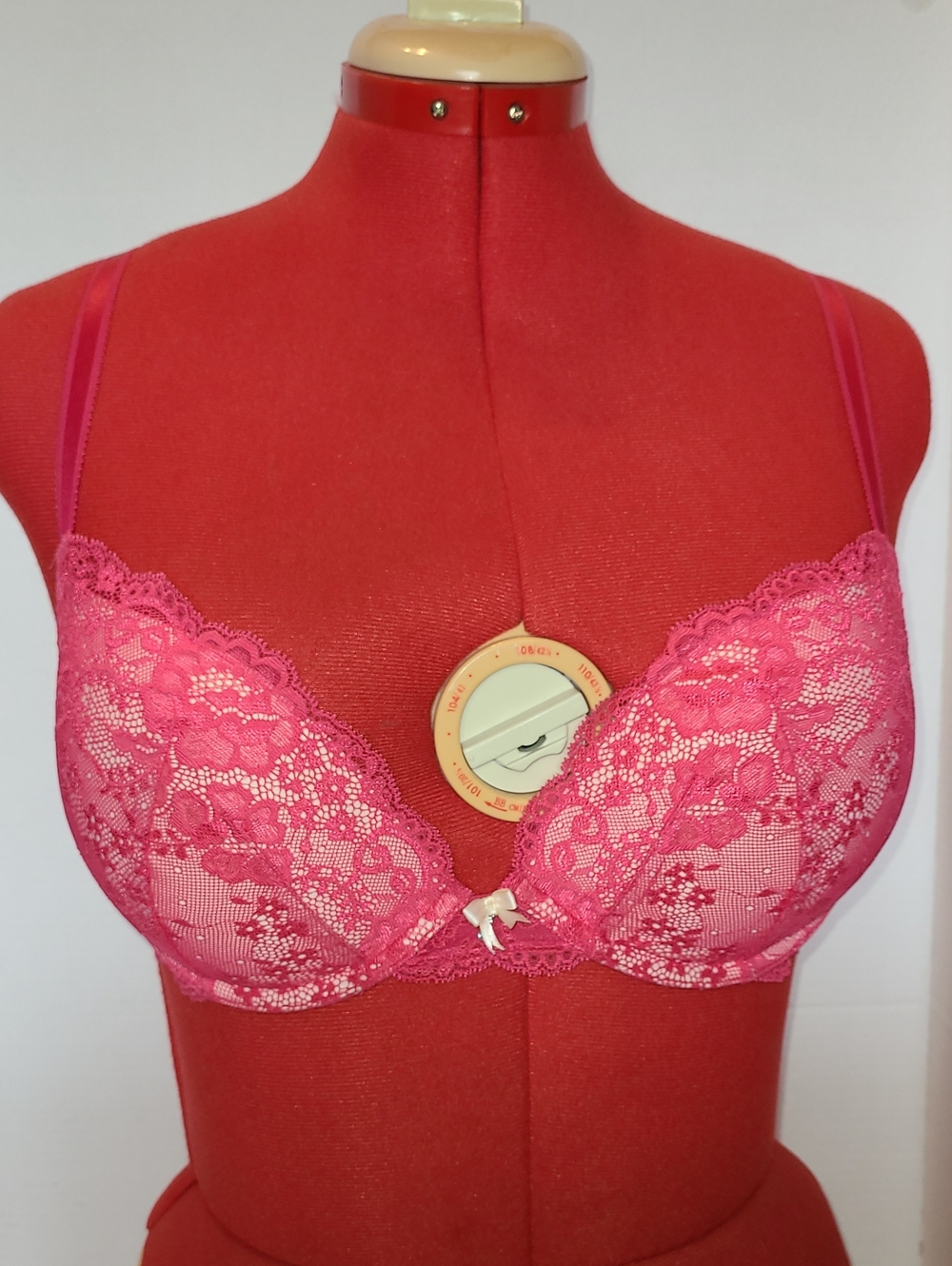 VICTORIA'S SECRET SEXY DREAM ANGELS MEMORY FIT PERFECT COVERAGE BRA 34 D ROSE